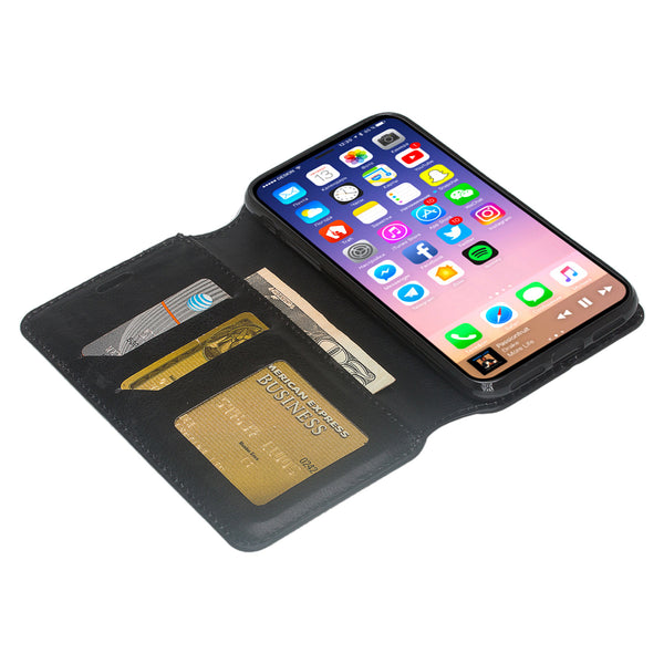 Apple iPhone X Wallet Case - black - www.coverlabusa.com
