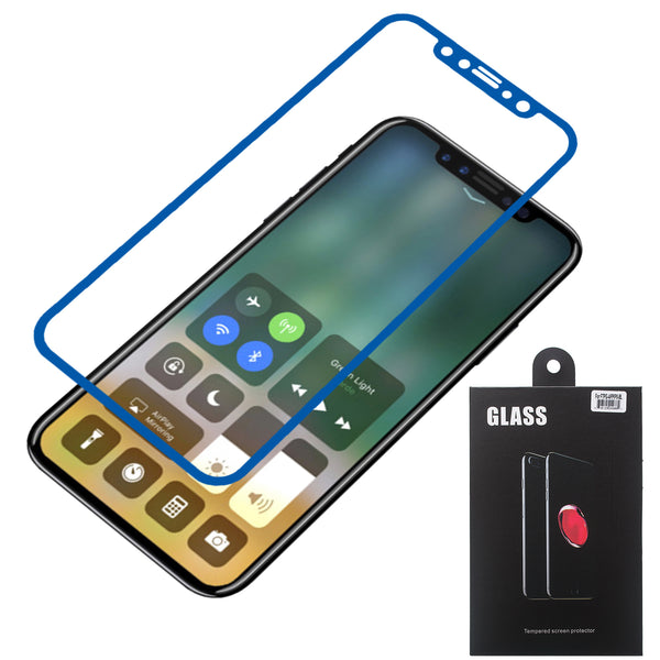 apple iphone x screen protector tempered glass - blue - www.coverlabusa.com