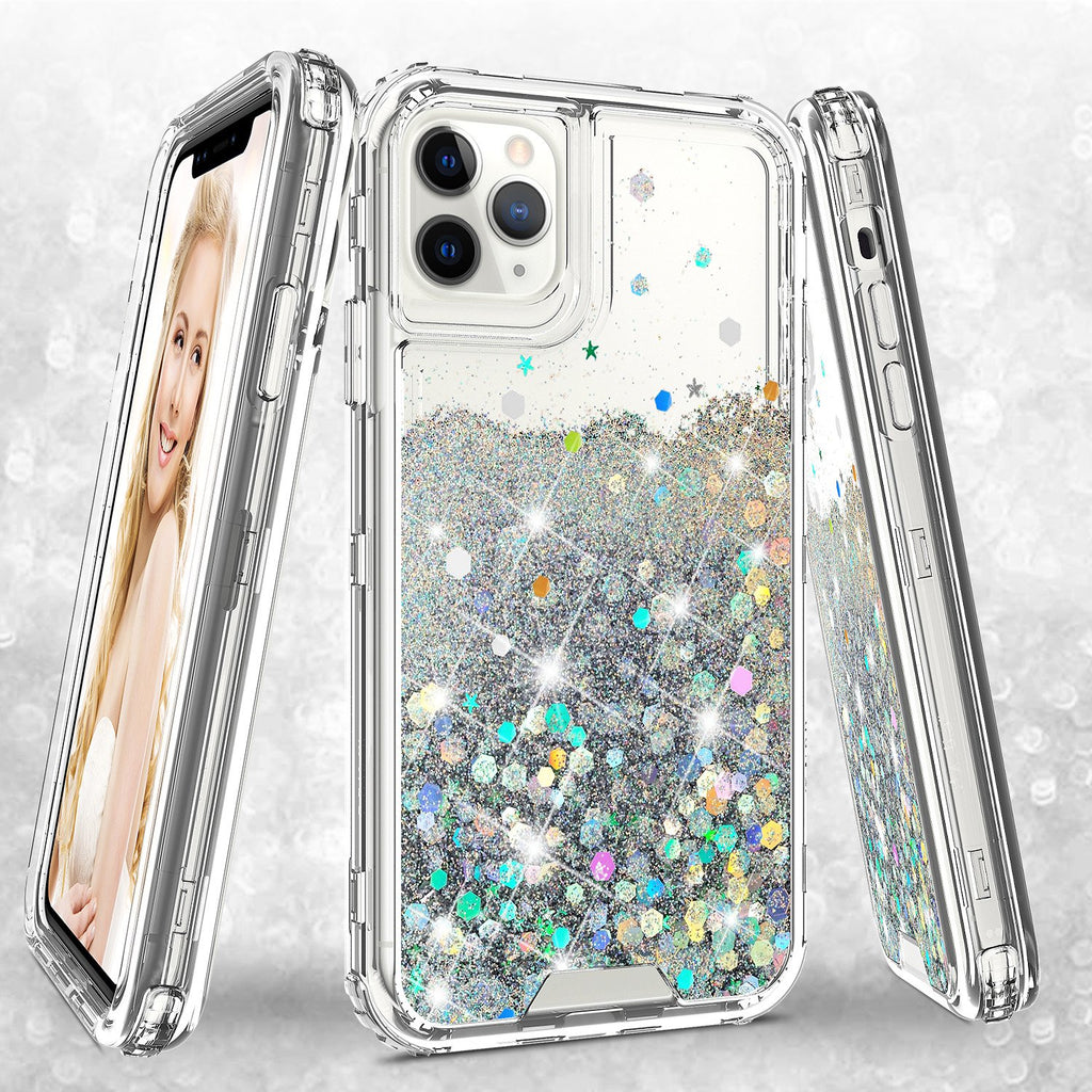 Apple iPhone 12 Pro Max Case,Hard Clear Glitter Sparkle Flowing Liquid –  SPY Phone Cases and accessories