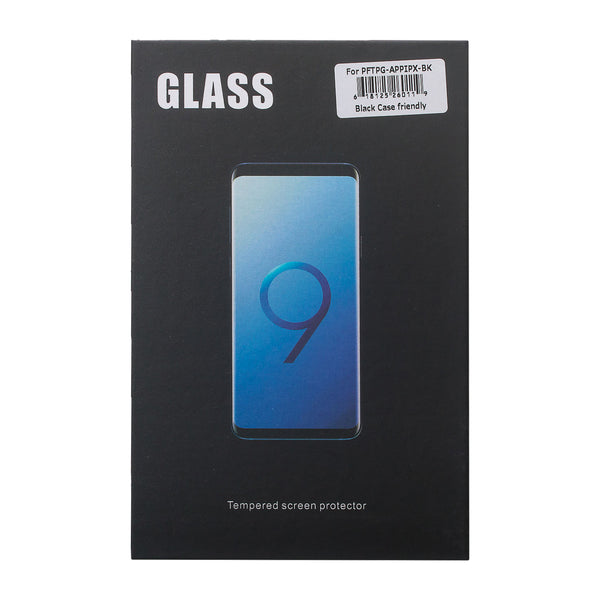 apple iphone x screen protector, iphone x tempered glass - case friendly edition - black - www.coverlabusa.com