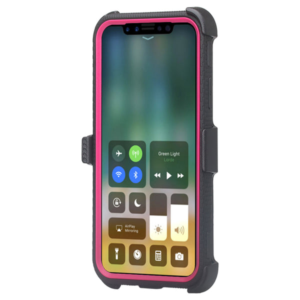 samsung galaxy a01 heavy duty holster case - hot pink - www.coverlabusa.com