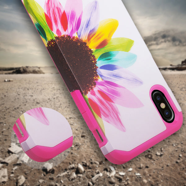 apple iphone xs max hybrid case - vivid sunflower - www.coverlabusa.com