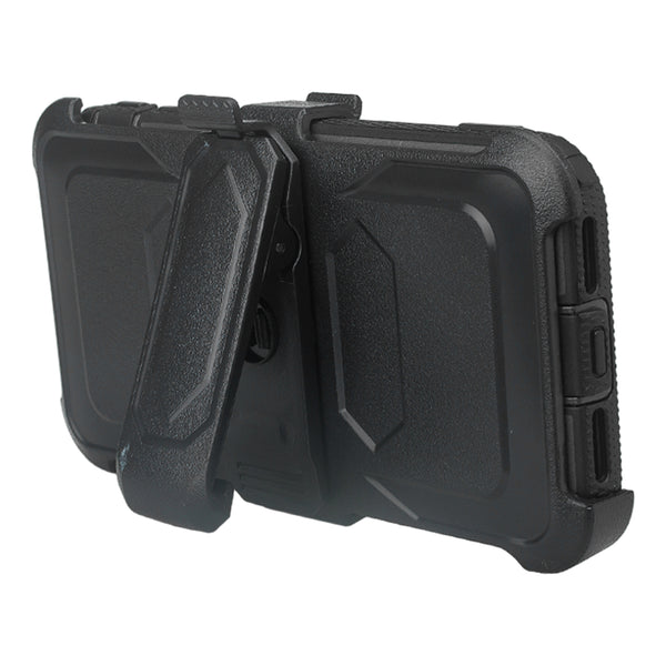 Apple iPhone 11 pro max heavy duty holster case - black - www.coverlabusa.com
