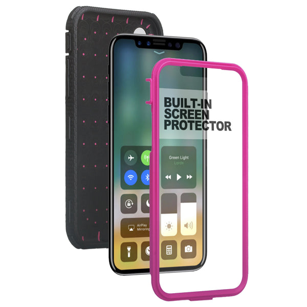 Apple iPhone XR heavy duty holster case - purple - www.coverlabusa.com