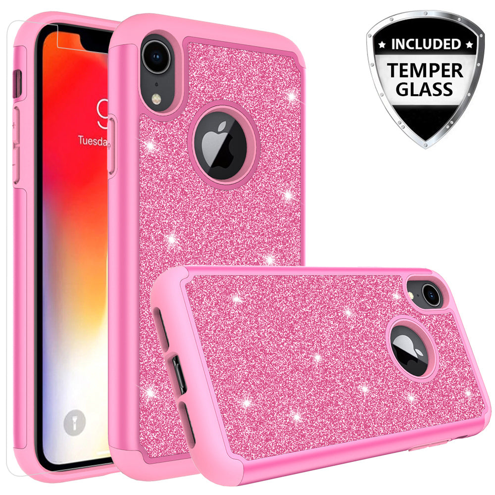 Apple iPhone XR Case, Apple A1984 Glitter Bling Heavy Duty Shock Proof –  SPY Phone Cases and accessories