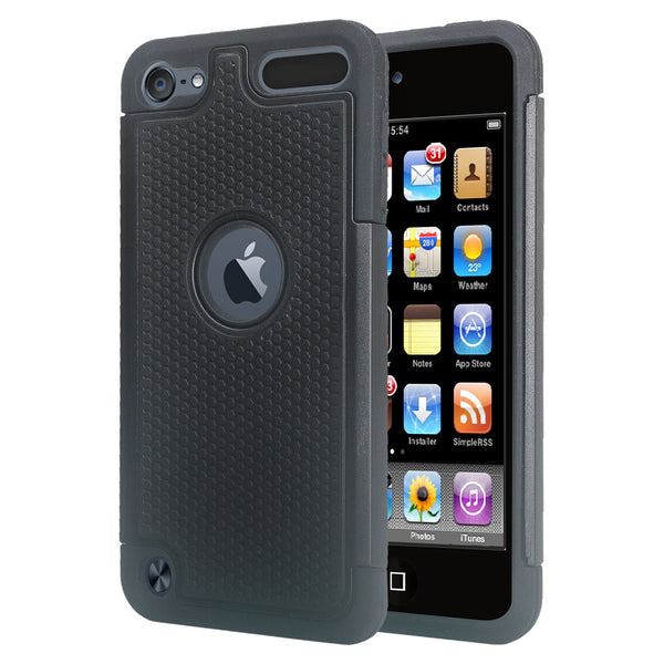 apple ipod touch 5 heavy duty dual layer armored protective hybrid case - www.coverlabusa.com