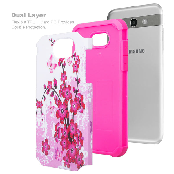 samsung galaxy J7 (2017) hybrid case - cherry blossom - www.coverlabusa.com