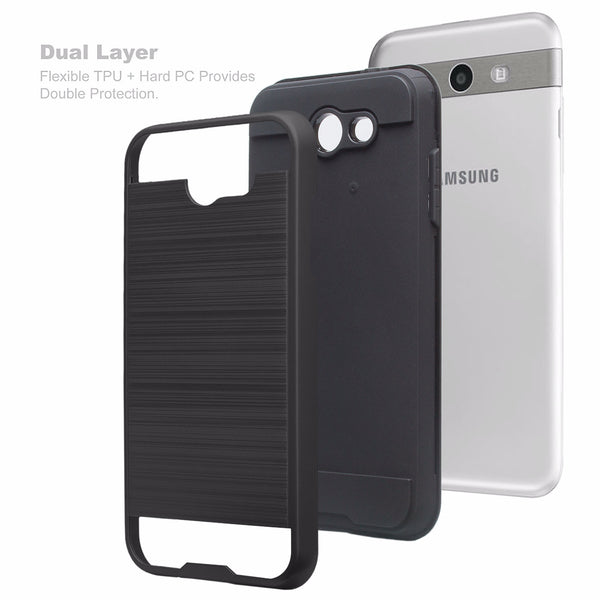 Samsung Galaxy j3 Emerge J3 2017 case - brush black - www.coverlabusa.com