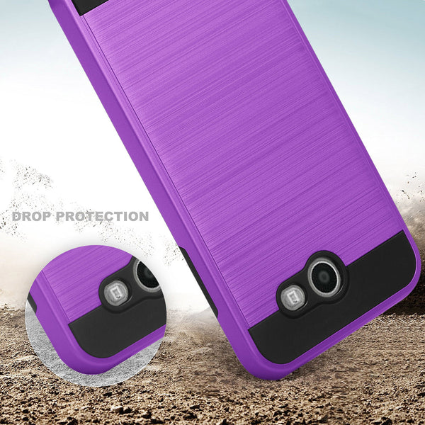 Samsung Galaxy j3 Emerge J3 2017 case - brush purple - www.coverlabusa.com