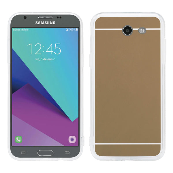 Samsung Galaxy J3 Emerge Case - Mirror Gold - www.coverlabusa.com