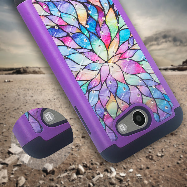 samsung galaxy j3 emerge case - rainbow flower - www.coverlabusa.com