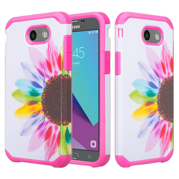 samsung galaxy J3 emerge hybrid case - vivid sunflower - www.coverlabusa.com