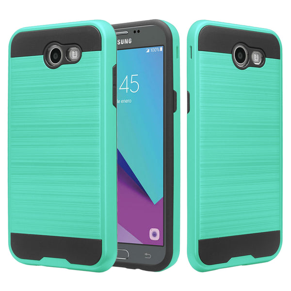 Samsung Galaxy j3 Emerge J3 2017 case - brush teal - www.coverlabusa.com