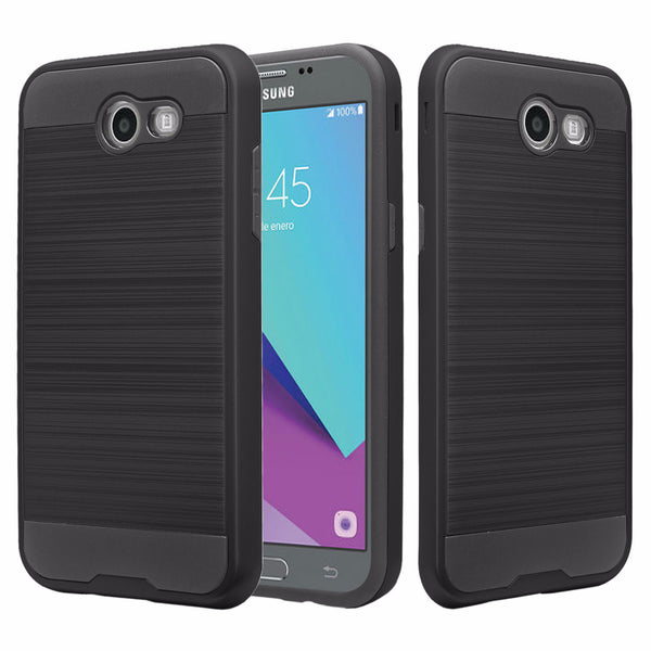 Samsung Galaxy j3 Emerge J3 2017 case - brush black - www.coverlabusa.com