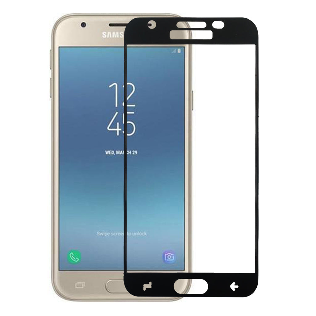 samsung galaxy j3 2018 screen protector tempered glass - black - www.coverlabusa.com
