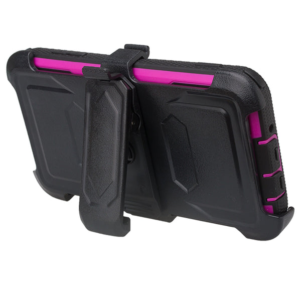 galaxy j7(2017) heavy duty holster case - purple - www.coverlabusa.com