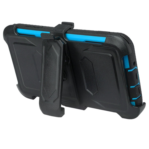 galaxy j7(2017) heavy duty holster case - blue - www.coverlabusa.com