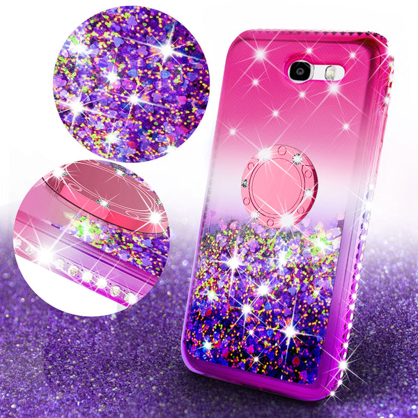 glitter ring phone case for samsung galaxy j3 2017 - pink gradient - www.coverlabusa.com 
