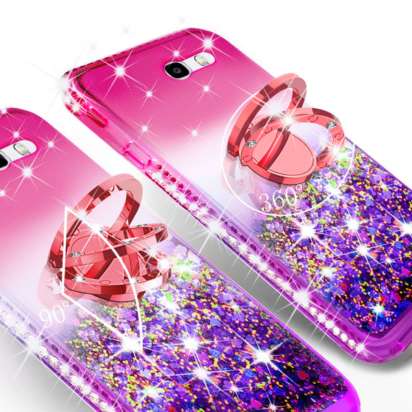 glitter ring phone case for samsung galaxy j3 2017 - pink gradient - www.coverlabusa.com 