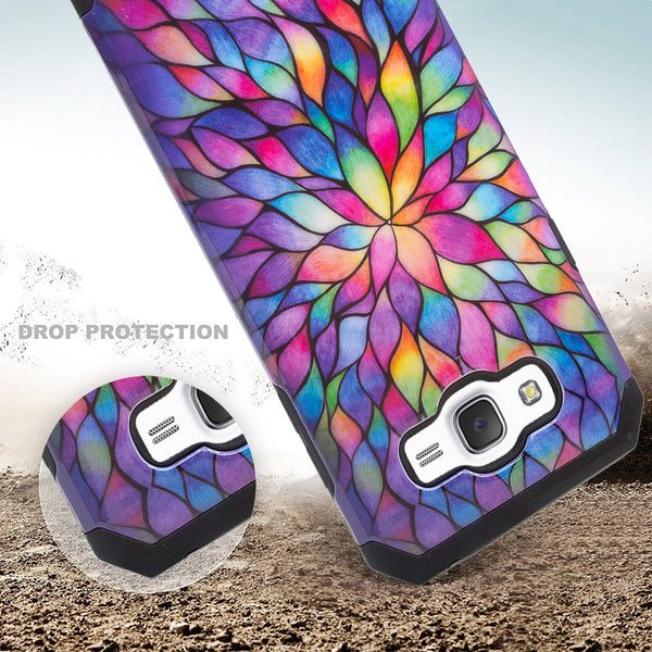 j7 hybrid case rainbow flower - www.coverlabusa.com