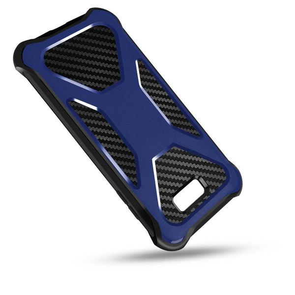 Galaxy J7(2017) Carbon Fiber combo case - Blue - www.coverlabusa.com