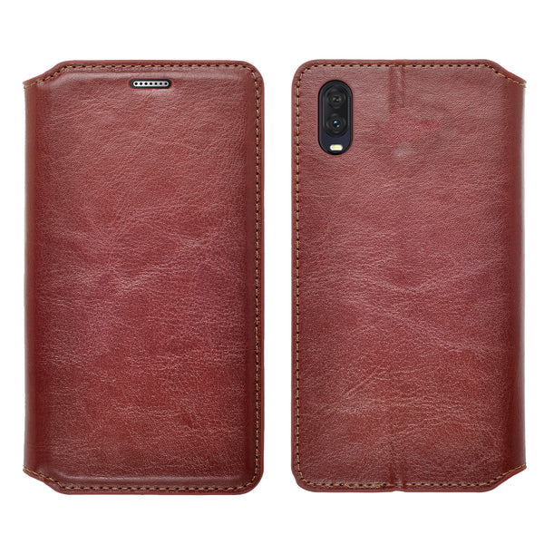 alcatel jitterbug smart 3 wallet case - brown - www.coverlabusa.com