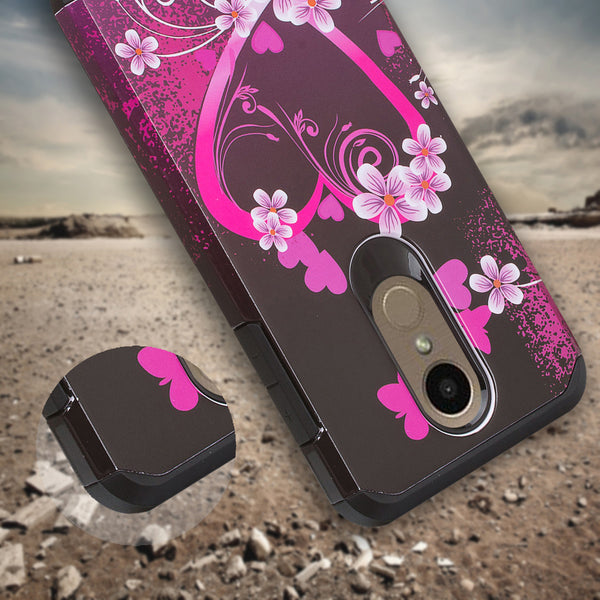 lg k10 2018 hybrid case - heart butterflies - www.coverlabusa.com