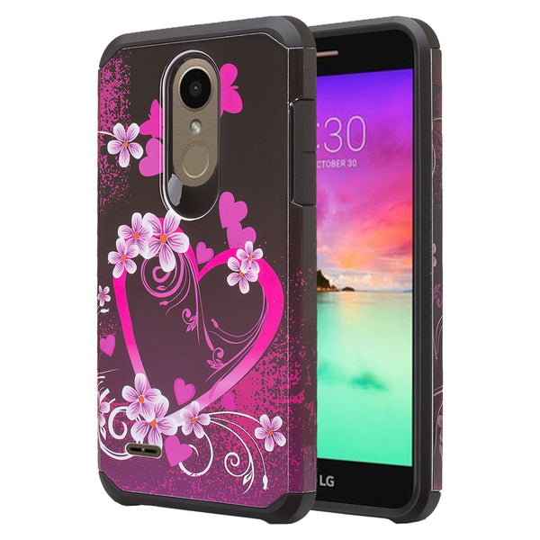 lg k10 2018 hybrid case - heart butterflies - www.coverlabusa.com