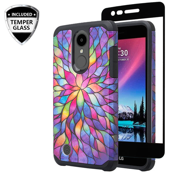 lg aristo 3 hybrid case - rainbow flower - www.coverlabusa.com