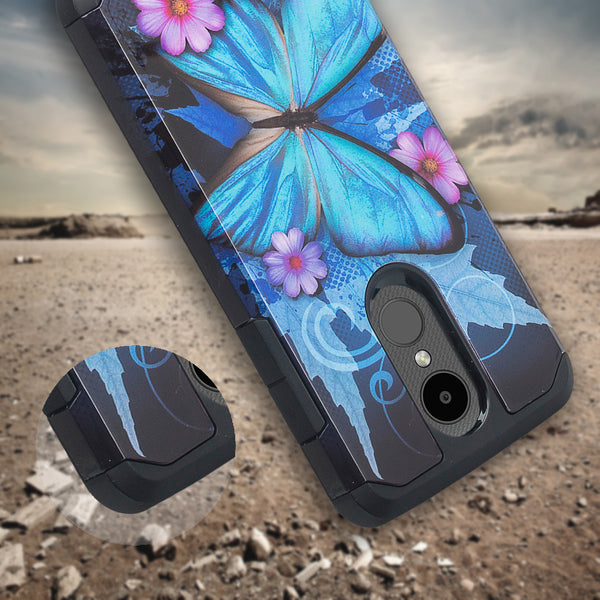 lg aristo 3 hybrid case - blue butterfly - www.coverlabusa.com