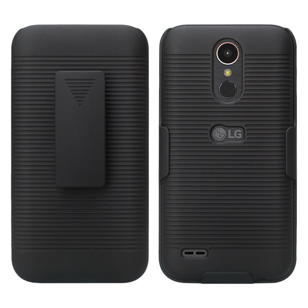 lg k20 plus combo holster shell case - bk - www.coverlabusa.com