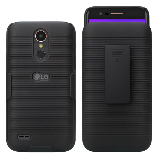 lg k20 plus combo holster shell case - bk - www.coverlabusa.com