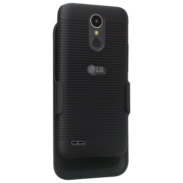 lg k20 plus combo holster shell case - bk - www.coverlabusa.com