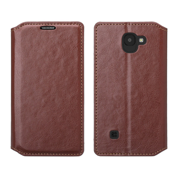 lg k3(2017) wallet case - brown - www.coverlabusa.com