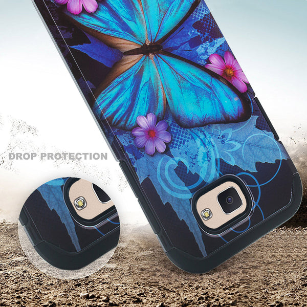lg k3(2017) hybrid case - blue butterfly - www.coverlabusa.com
