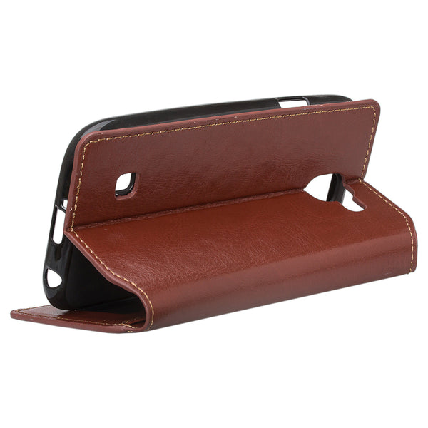 lg k3(2017) wallet case - brown - www.coverlabusa.com