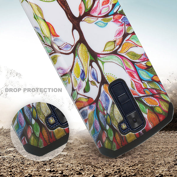 LG K8, Escape 3 Case, Protective Hybrid, Colorful Tree -  WWW.COVERLABUSA.COM