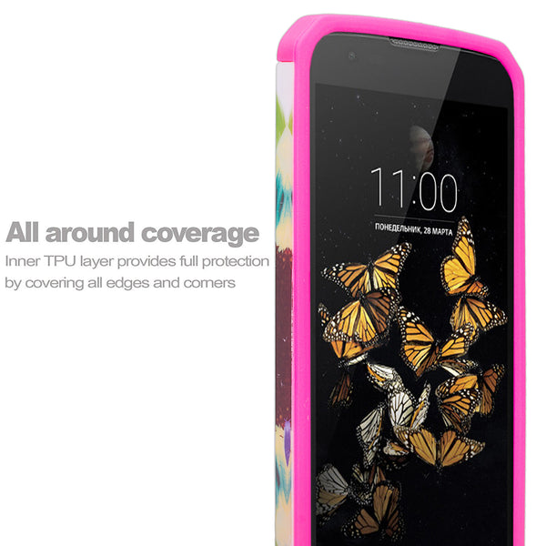 LG K8, LG Escape 3 Case, Protective Hybrid, Sun Flower WWW.COVERLABUSA.COM