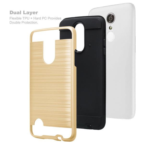 lg aristo case - hybrid brush - gold - www.coverlabusa.com