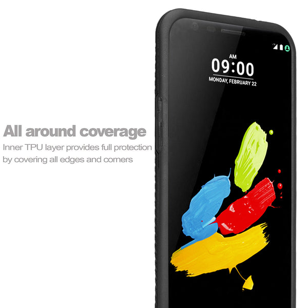 lg k10 (2017) hybrid case - brush black - www.coverlabusa.com
