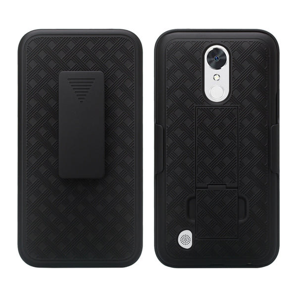 lg k20 plus combo holster shell case - bk - www.coverlabusa.com