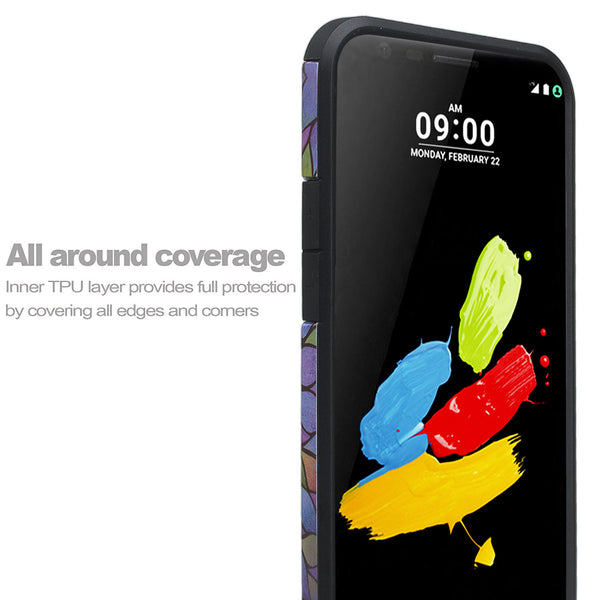 lg k20 V, K20 Plus hybrid case - rainbow flower - www.coverlabusa.com