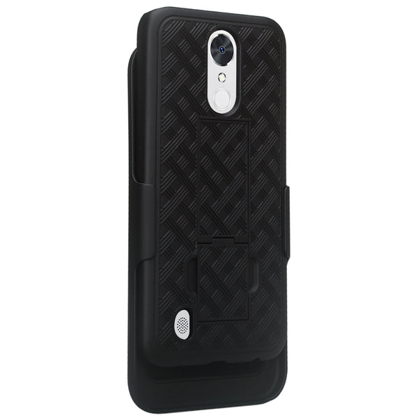 lg k20 plus combo holster shell case - bk - www.coverlabusa.com