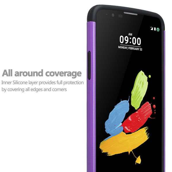 lg stylo 3 case crystal rhinestone - rainbow flower - www.coverlabusa.com