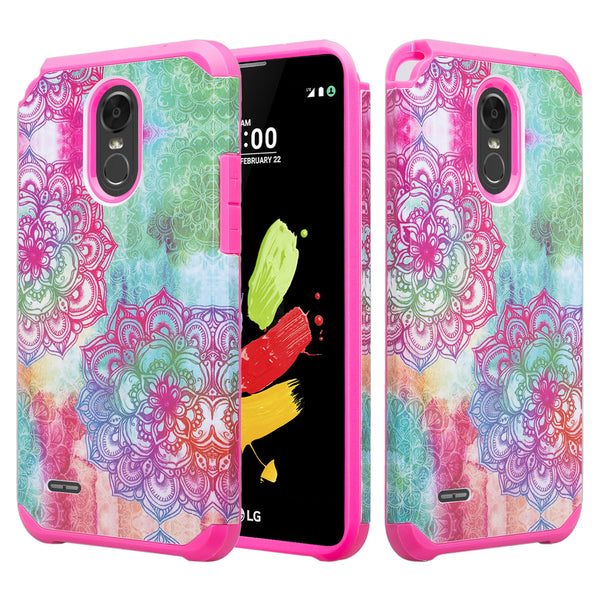 lg stylo 3 case - teal flower - www.coverlabusa.com