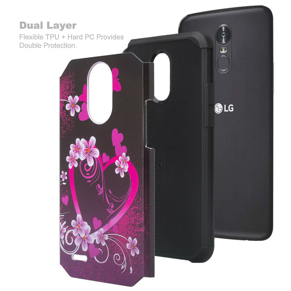 lg stylo 3 case - heart butterflies - www.coverlabusa.com