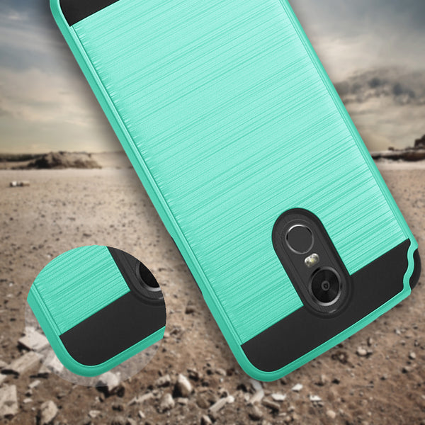 lg stylo 3 case - hybrid brush - teal - www.coverlabusa.com
