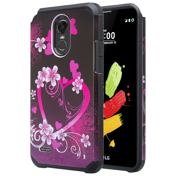 lg stylo 3 case - heart butterflies - www.coverlabusa.com