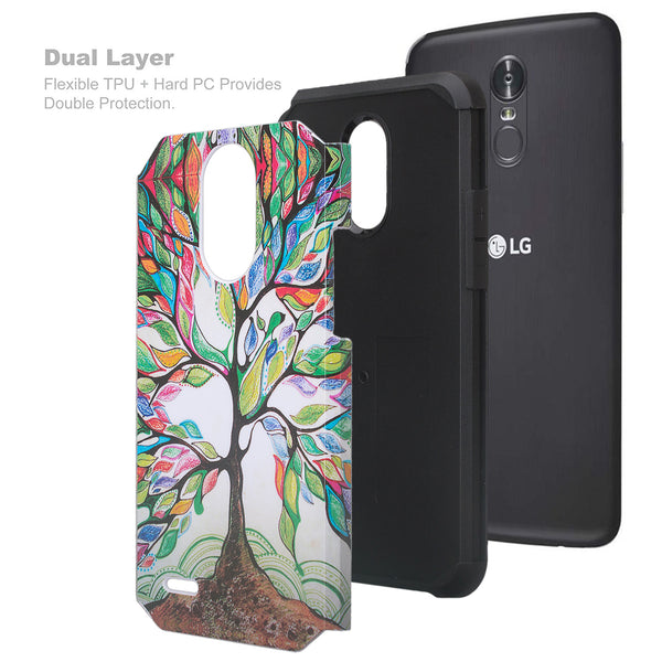 lg stylo 3 hybrid case - vibrant tree - www.coverlabusa.com