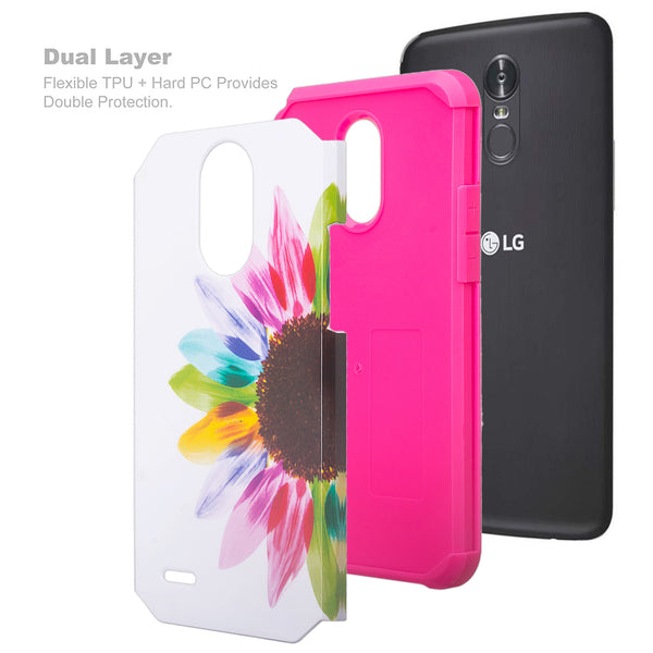 lg stylo 3 hybrid case - vivid sunflower - www.coverlabusa.com